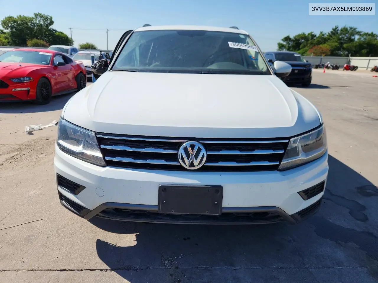 2020 Volkswagen Tiguan Se VIN: 3VV3B7AX5LM093869 Lot: 60069666