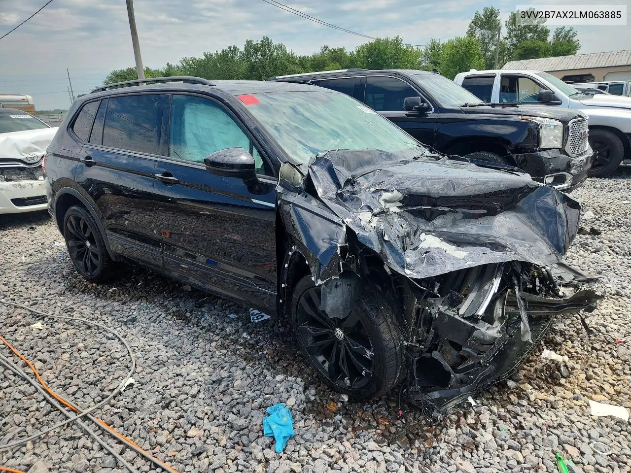 2020 Volkswagen Tiguan Se VIN: 3VV2B7AX2LM063885 Lot: 60699856