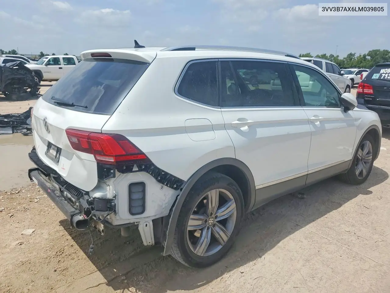 2020 Volkswagen Tiguan Se VIN: 3VV3B7AX6LM039805 Lot: 60783166