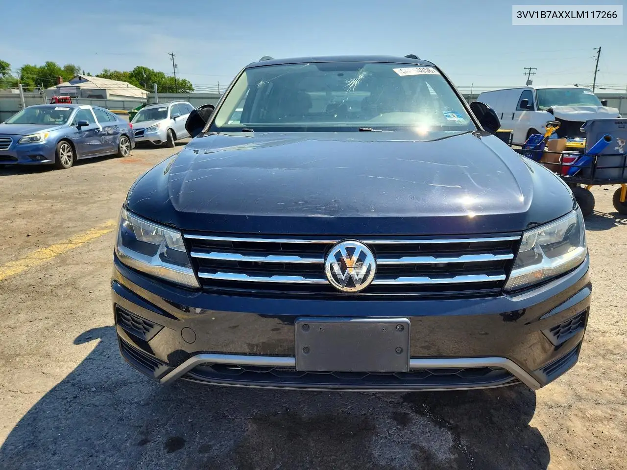 2020 Volkswagen Tiguan S VIN: 3VV1B7AXXLM117266 Lot: 60864056