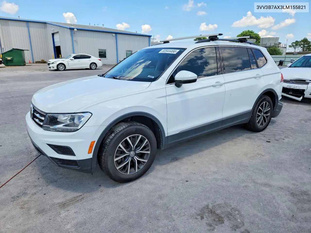 2020 Volkswagen Tiguan Se VIN: 3VV3B7AX3LM155821 Lot: 60944466