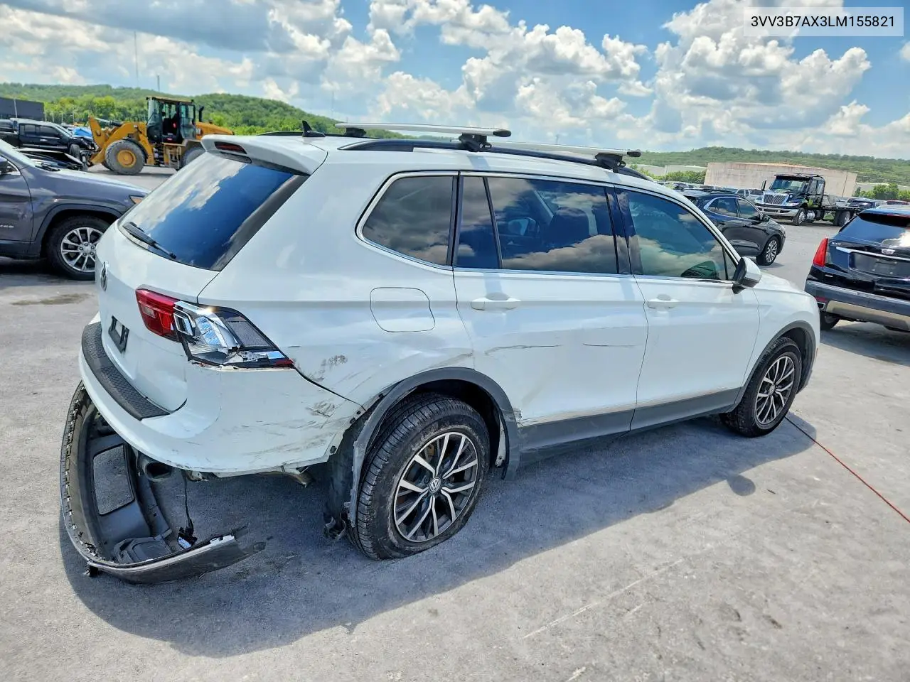 2020 Volkswagen Tiguan Se VIN: 3VV3B7AX3LM155821 Lot: 60944466