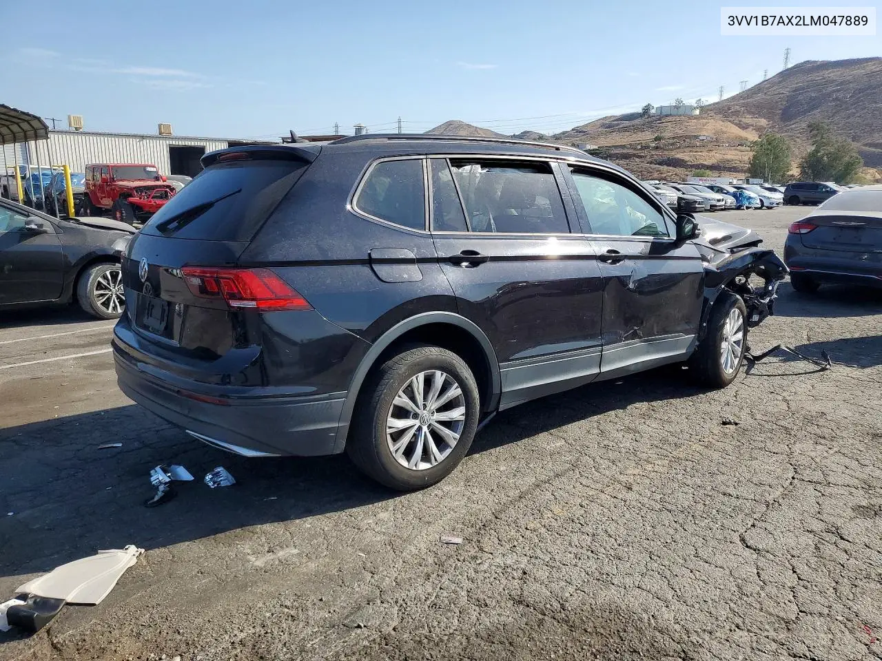 2020 Volkswagen Tiguan S VIN: 3VV1B7AX2LM047889 Lot: 61375746