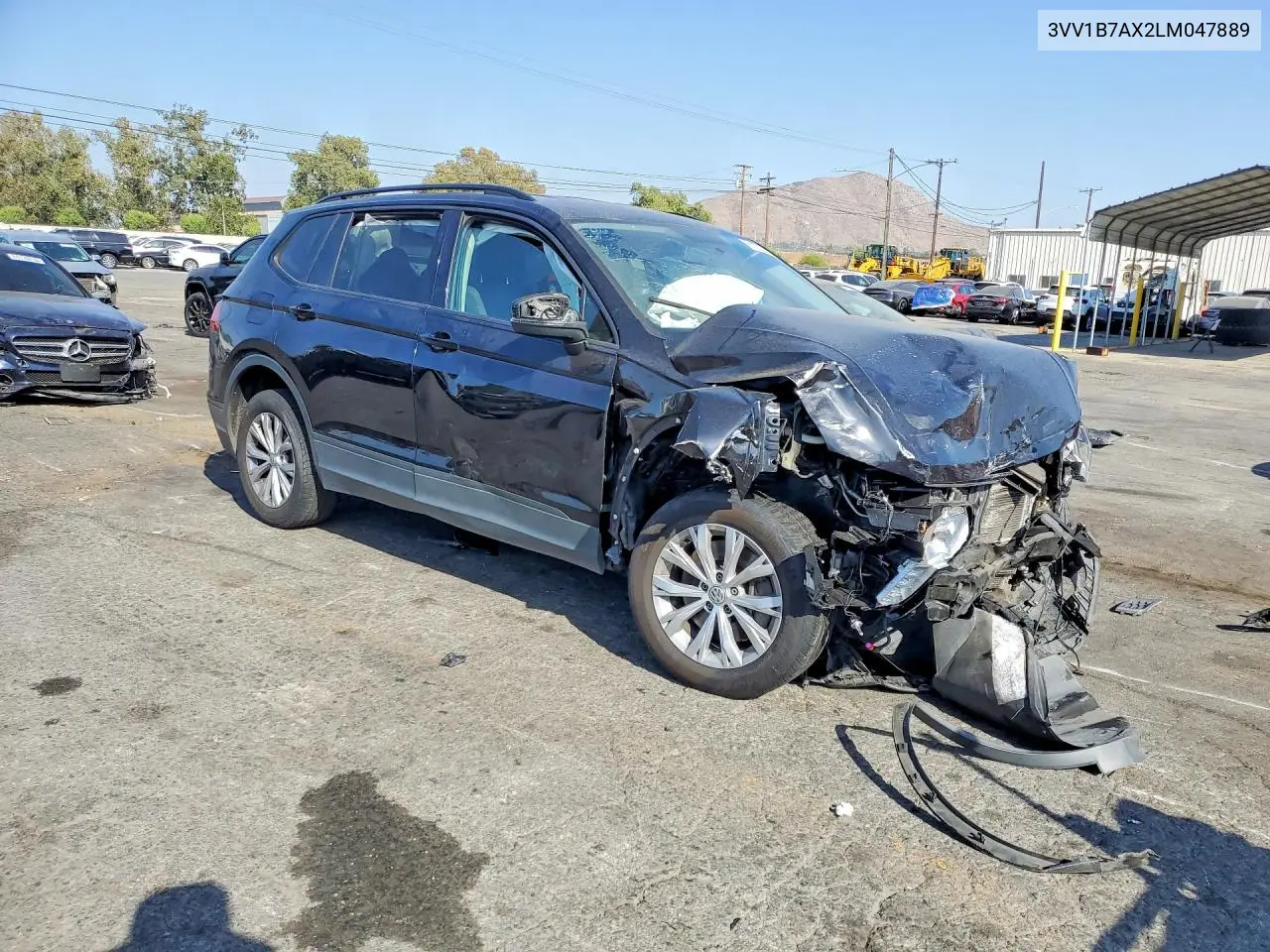 2020 Volkswagen Tiguan S VIN: 3VV1B7AX2LM047889 Lot: 61375746