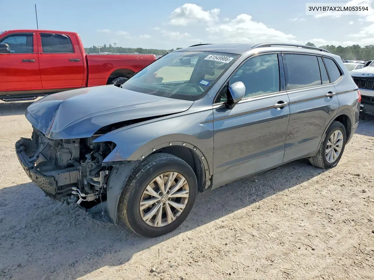 2020 Volkswagen Tiguan S VIN: 3VV1B7AX2LM053594 Lot: 61549986