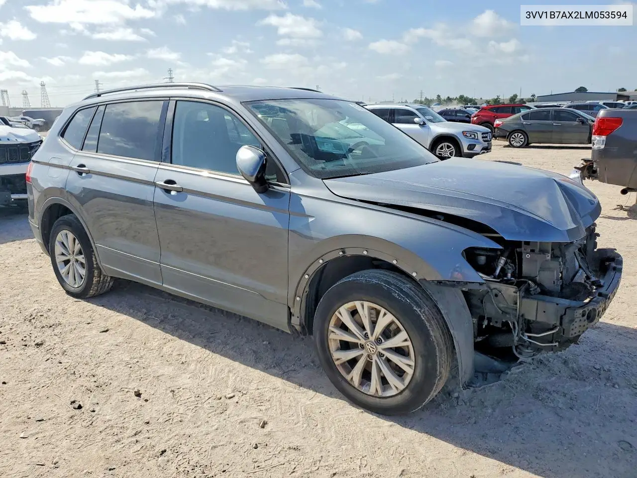 2020 Volkswagen Tiguan S VIN: 3VV1B7AX2LM053594 Lot: 61549986