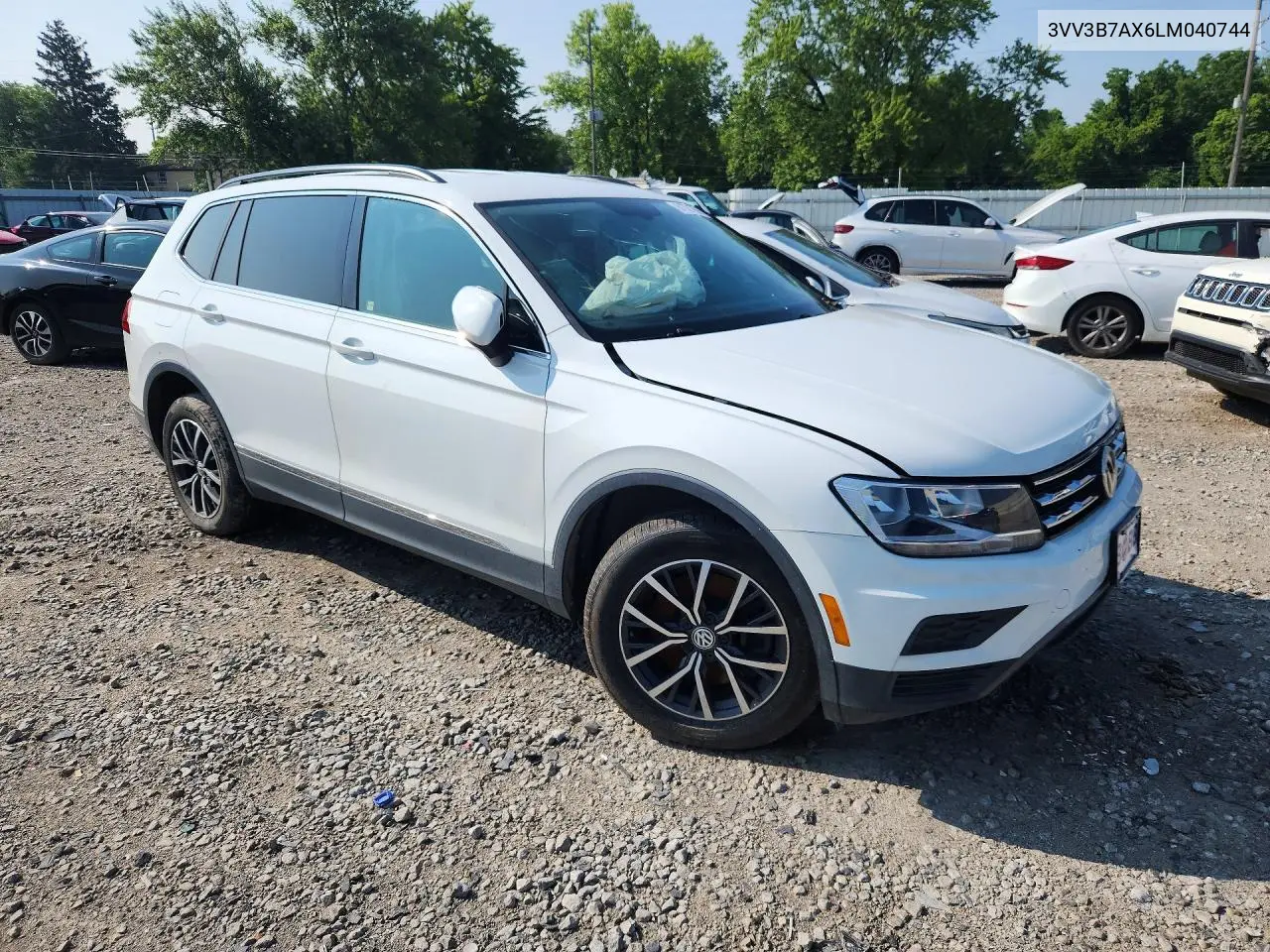 2020 Volkswagen Tiguan Se VIN: 3VV3B7AX6LM040744 Lot: 61721356