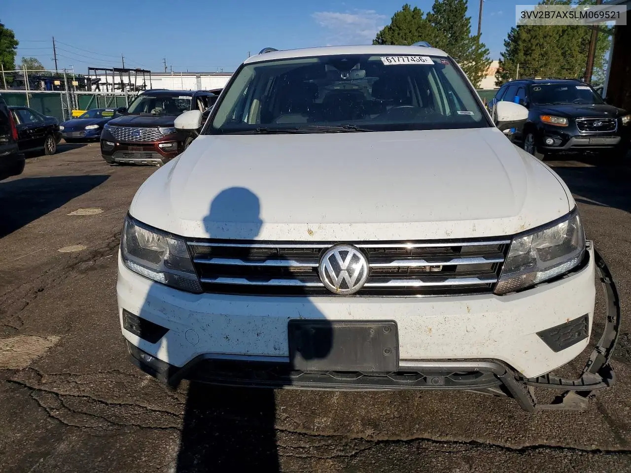 2020 Volkswagen Tiguan Se VIN: 3VV2B7AX5LM069521 Lot: 61777436