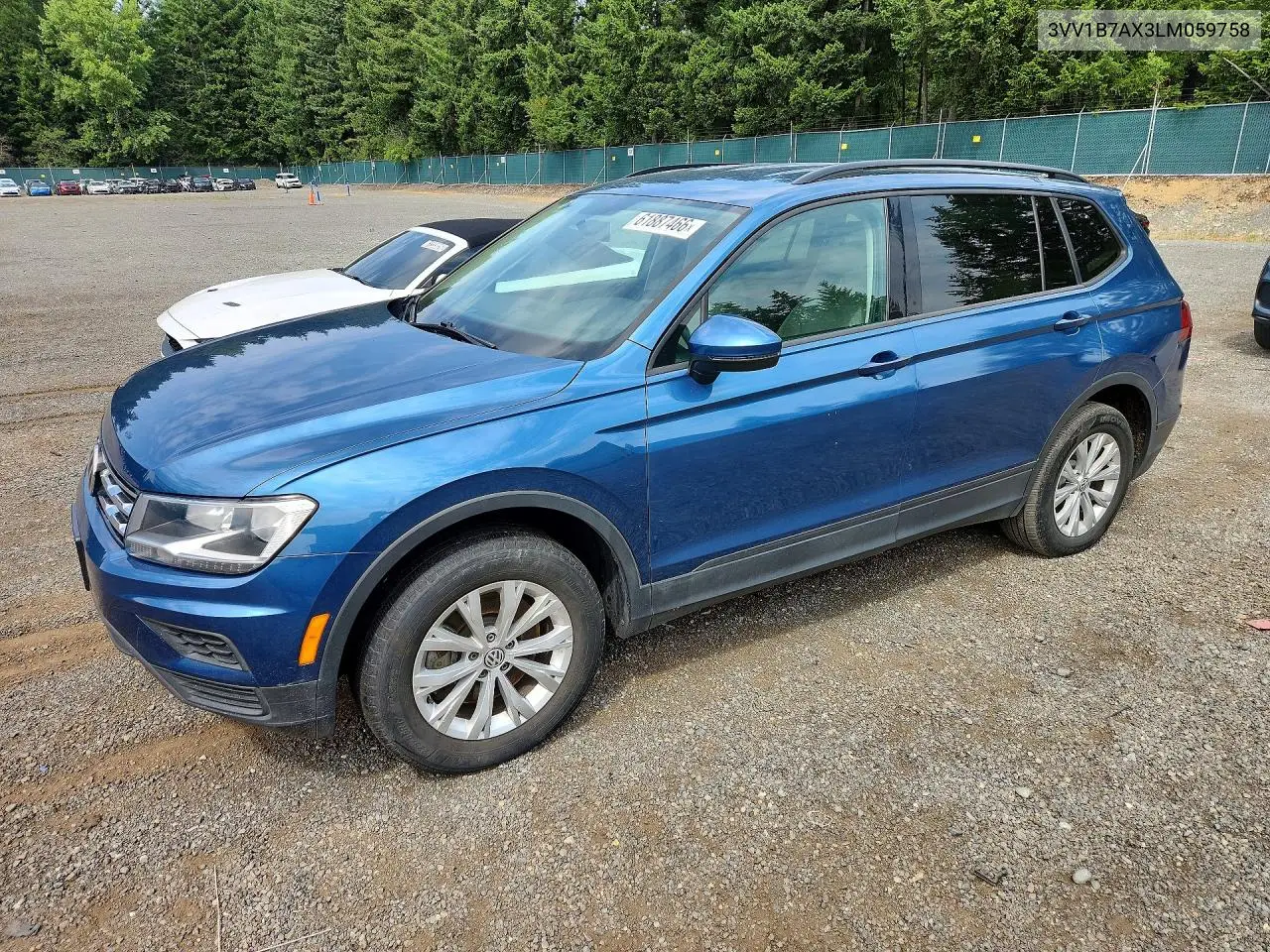 2020 Volkswagen Tiguan S VIN: 3VV1B7AX3LM059758 Lot: 61887466