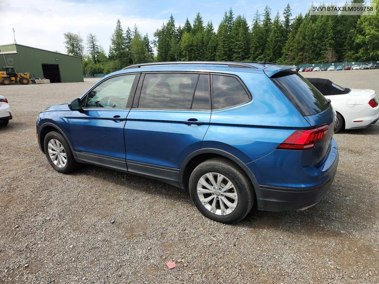 2020 Volkswagen Tiguan S VIN: 3VV1B7AX3LM059758 Lot: 61887466