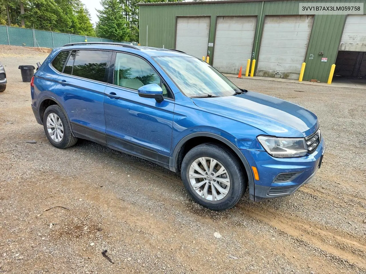 2020 Volkswagen Tiguan S VIN: 3VV1B7AX3LM059758 Lot: 61887466