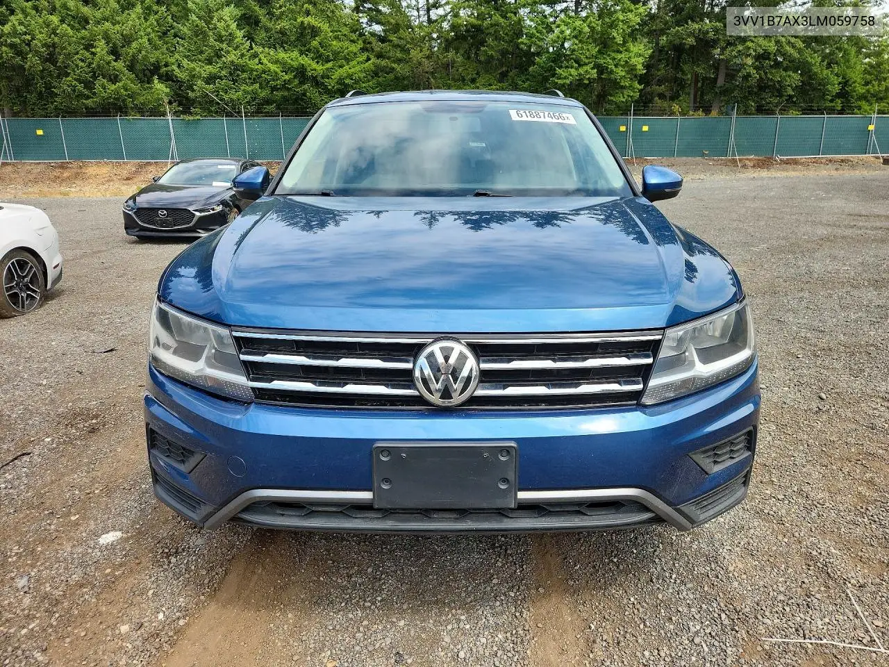 2020 Volkswagen Tiguan S VIN: 3VV1B7AX3LM059758 Lot: 61887466