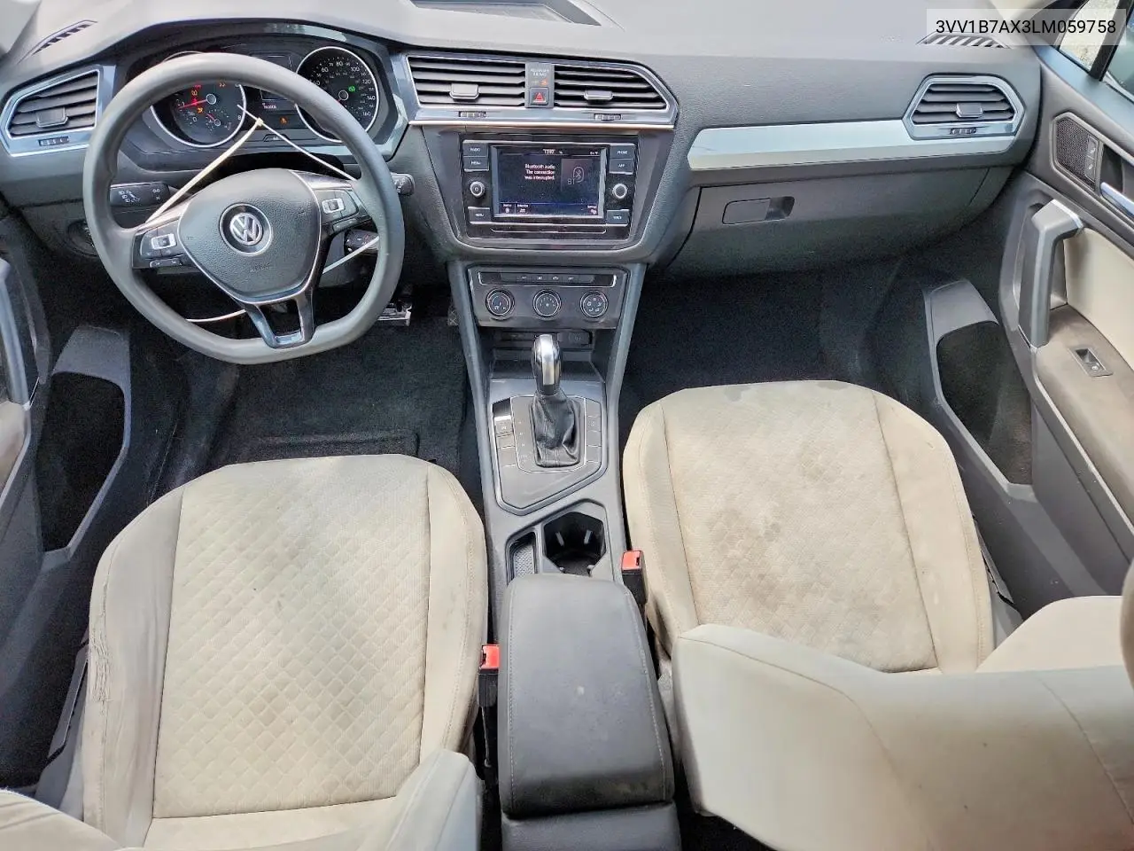 2020 Volkswagen Tiguan S VIN: 3VV1B7AX3LM059758 Lot: 61887466