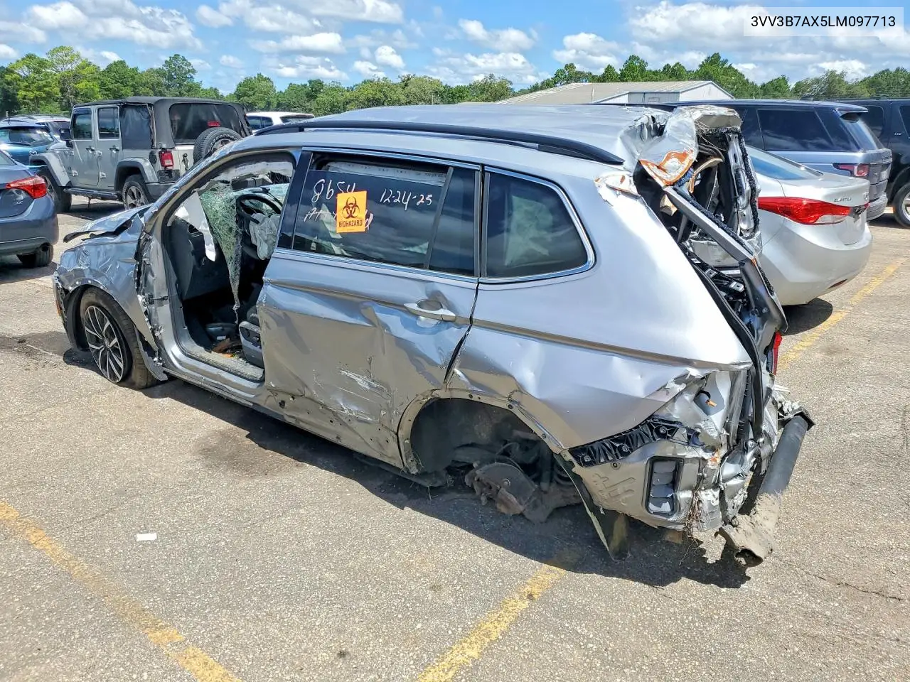 2020 Volkswagen Tiguan Se VIN: 3VV3B7AX5LM097713 Lot: 76332825
