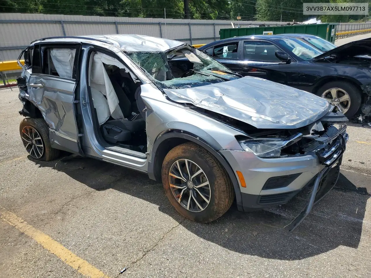 2020 Volkswagen Tiguan Se VIN: 3VV3B7AX5LM097713 Lot: 76332825