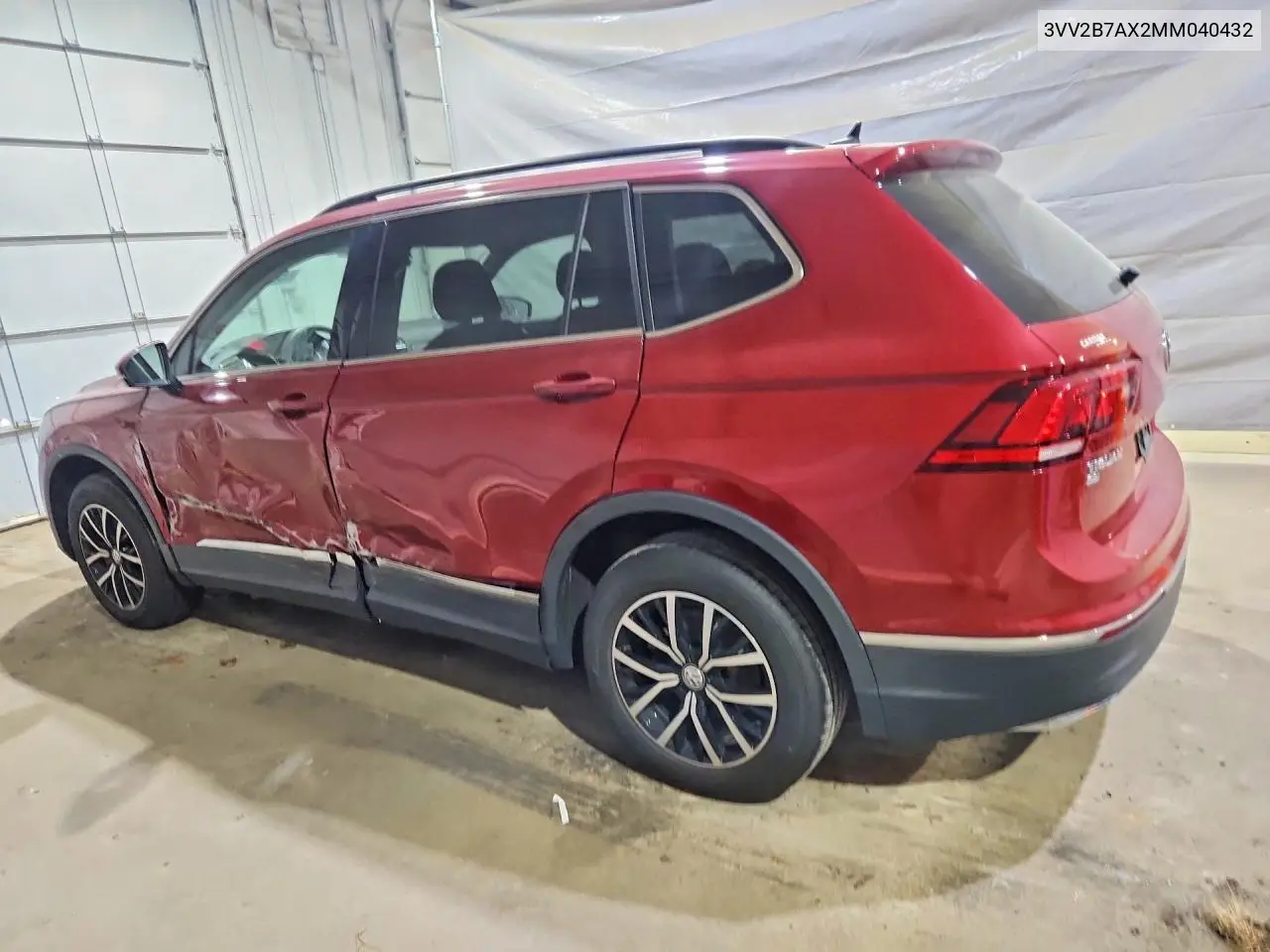 2021 Volkswagen Tiguan Se VIN: 3VV2B7AX2MM040432 Lot: 55817766