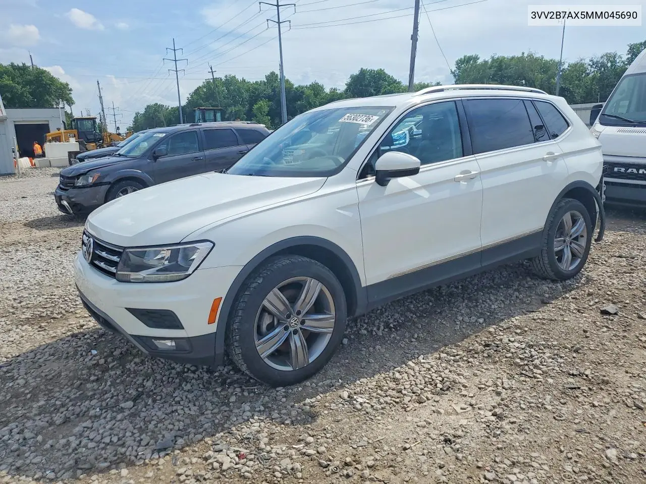 2021 Volkswagen Tiguan Se VIN: 3VV2B7AX5MM045690 Lot: 56302736