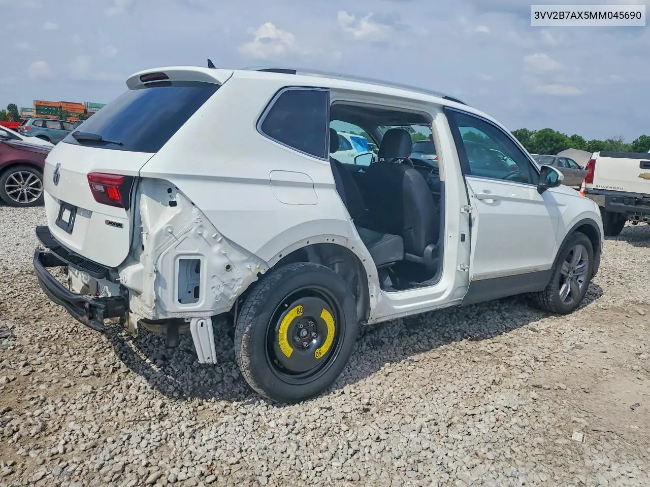 2021 Volkswagen Tiguan Se VIN: 3VV2B7AX5MM045690 Lot: 56302736