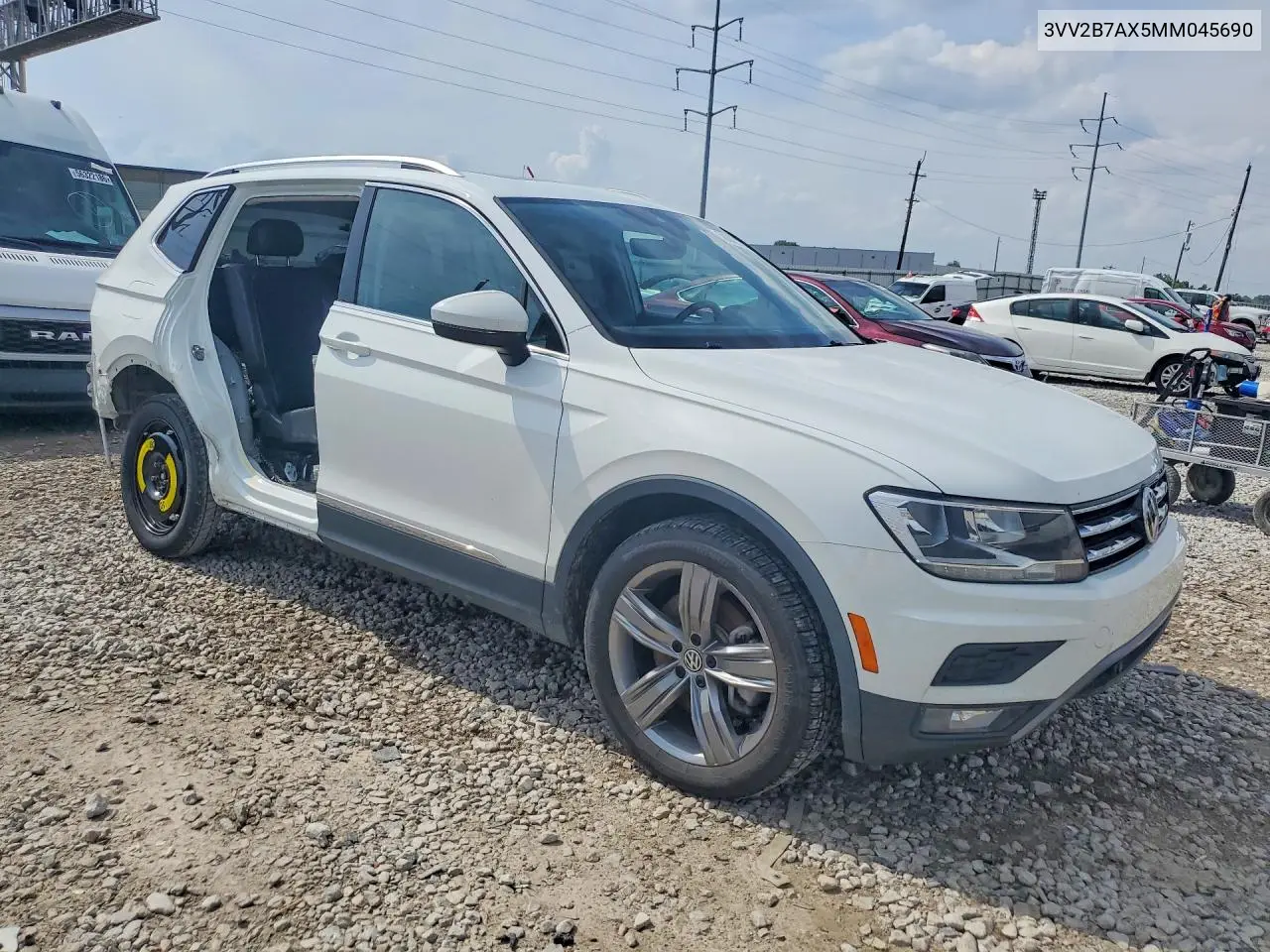 2021 Volkswagen Tiguan Se VIN: 3VV2B7AX5MM045690 Lot: 56302736