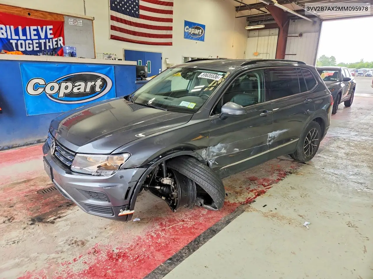 2021 Volkswagen Tiguan Se VIN: 3VV2B7AX2MM095978 Lot: 59635536