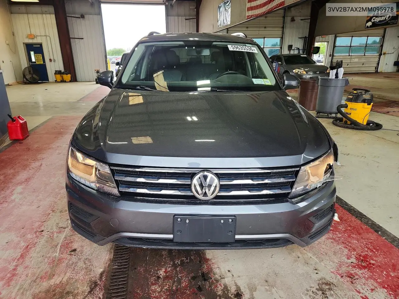 2021 Volkswagen Tiguan Se VIN: 3VV2B7AX2MM095978 Lot: 59635536