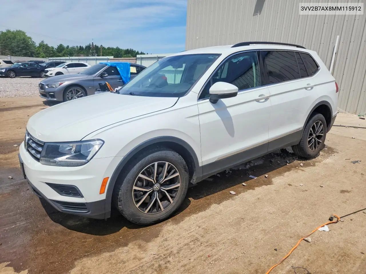 2021 Volkswagen Tiguan Se VIN: 3VV2B7AX8MM115912 Lot: 60207786