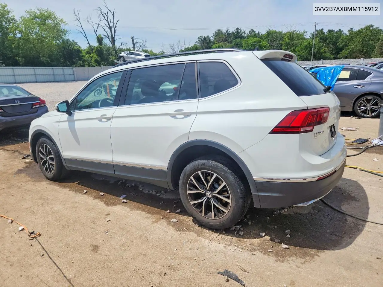2021 Volkswagen Tiguan Se VIN: 3VV2B7AX8MM115912 Lot: 60207786