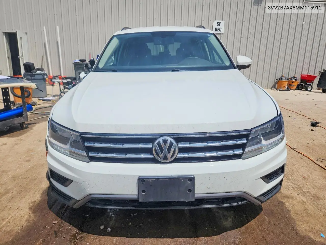 2021 Volkswagen Tiguan Se VIN: 3VV2B7AX8MM115912 Lot: 60207786