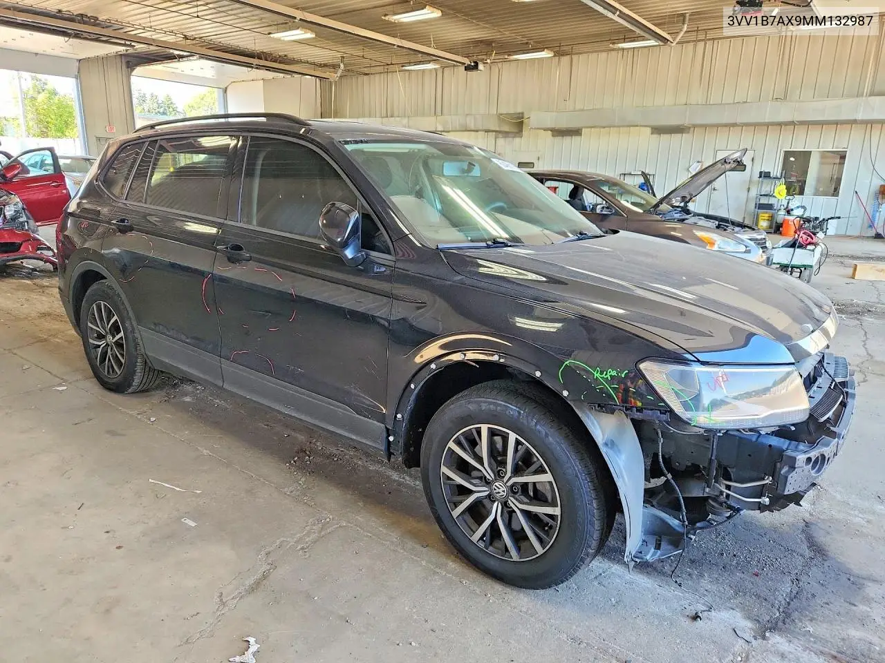 2021 Volkswagen Tiguan S VIN: 3VV1B7AX9MM132987 Lot: 60486116