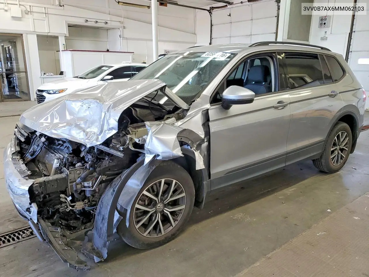 2021 Volkswagen Tiguan S VIN: 3VV0B7AX6MM062103 Lot: 60567716