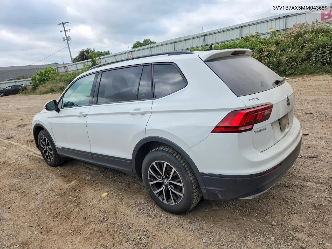 2021 Volkswagen Tiguan S VIN: 3VV1B7AX5MM043689 Lot: 60759576