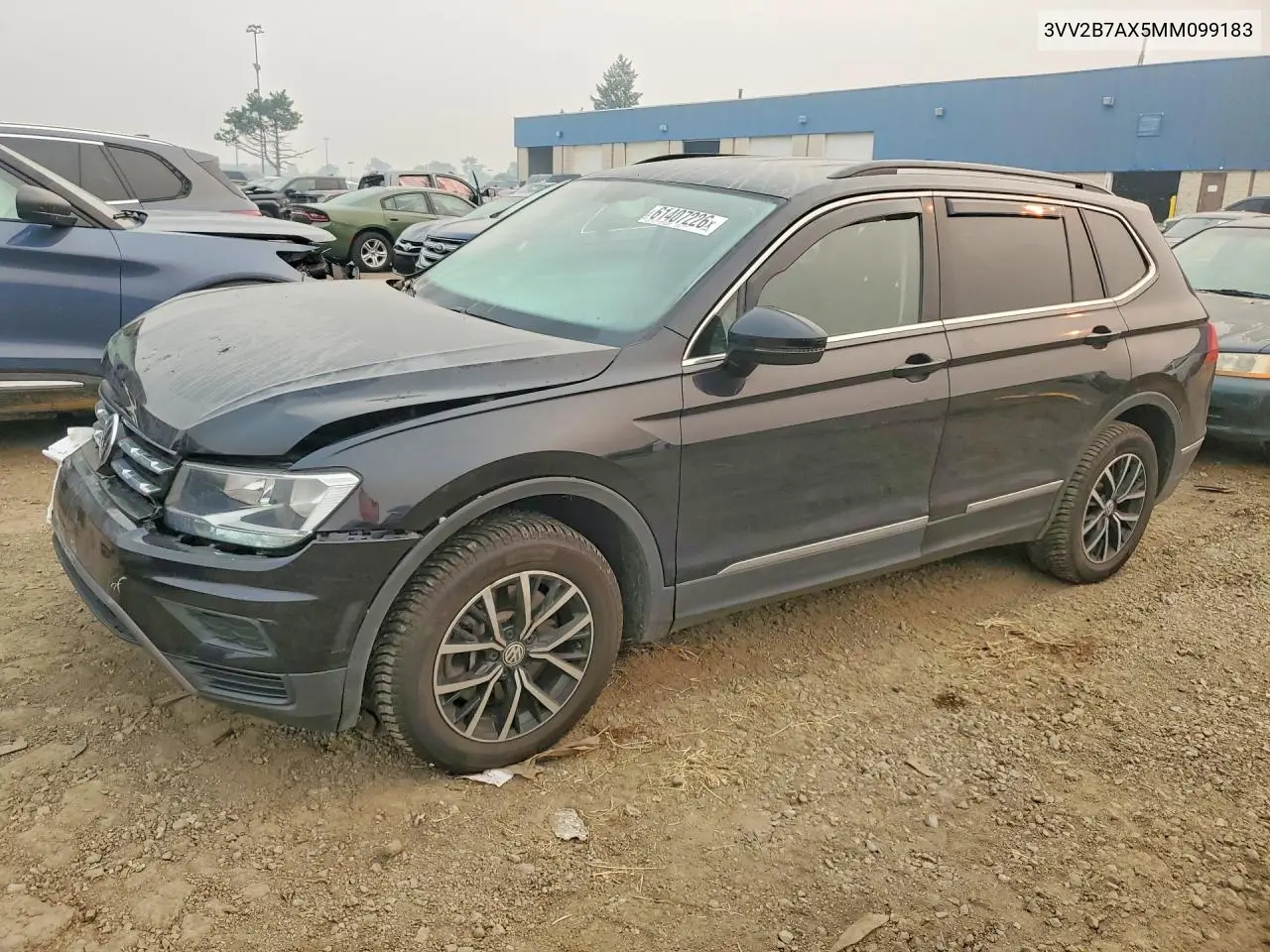 2021 Volkswagen Tiguan Se VIN: 3VV2B7AX5MM099183 Lot: 61407226