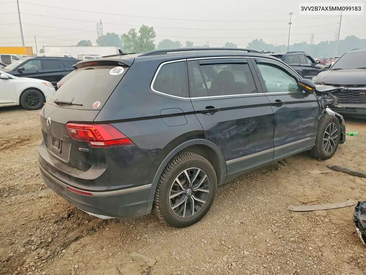 2021 Volkswagen Tiguan Se VIN: 3VV2B7AX5MM099183 Lot: 61407226
