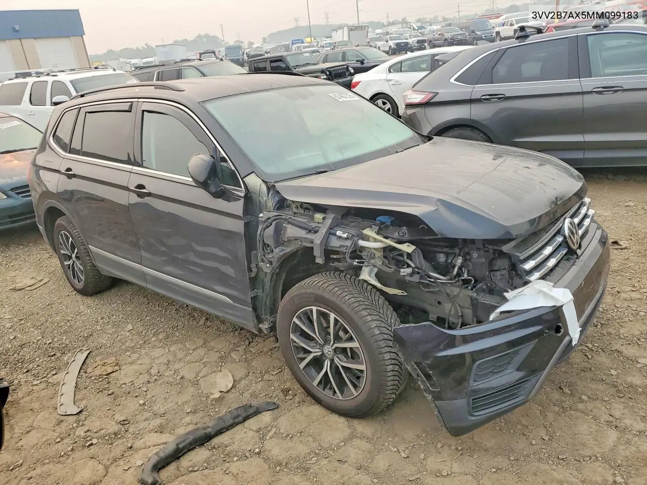 2021 Volkswagen Tiguan Se VIN: 3VV2B7AX5MM099183 Lot: 61407226