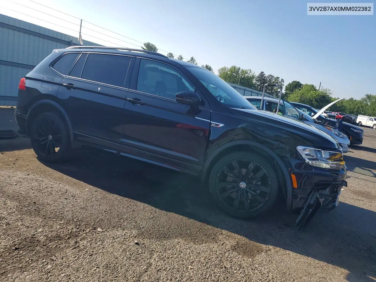 2021 Volkswagen Tiguan Se VIN: 3VV2B7AX0MM022382 Lot: 61702776