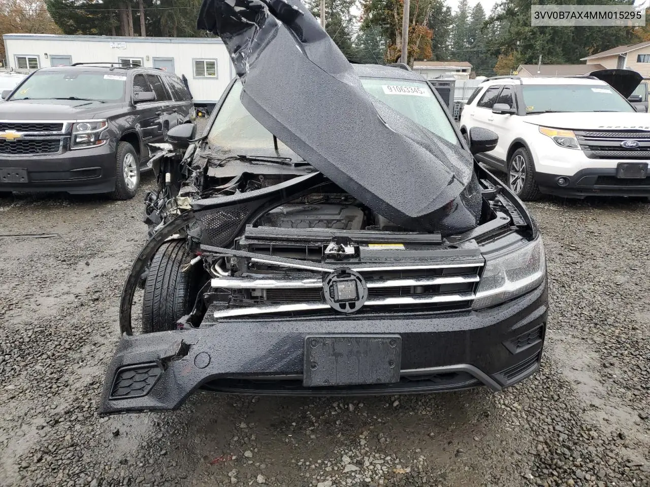 3VV0B7AX4MM015295 2021 Volkswagen Tiguan S