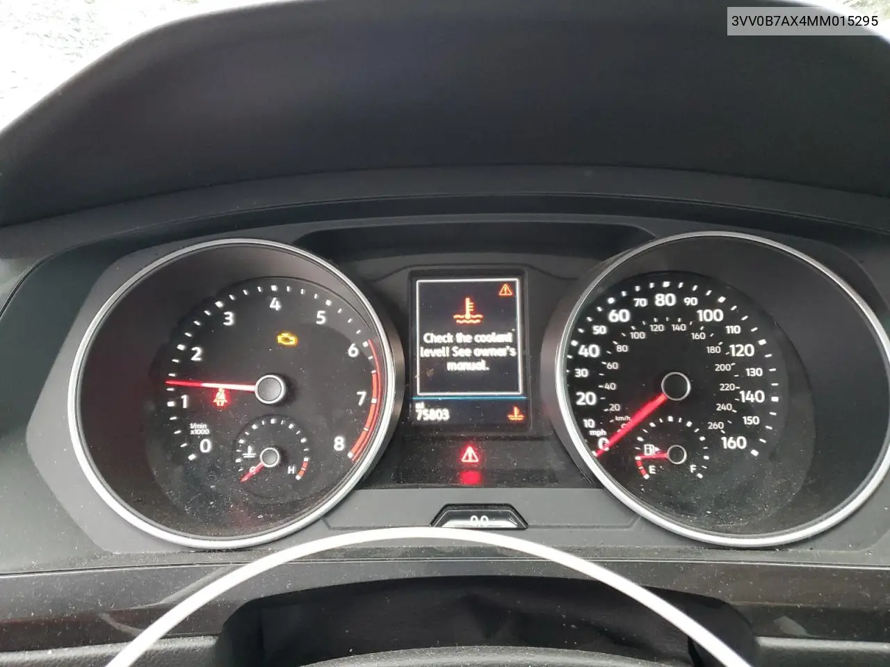 3VV0B7AX4MM015295 2021 Volkswagen Tiguan S