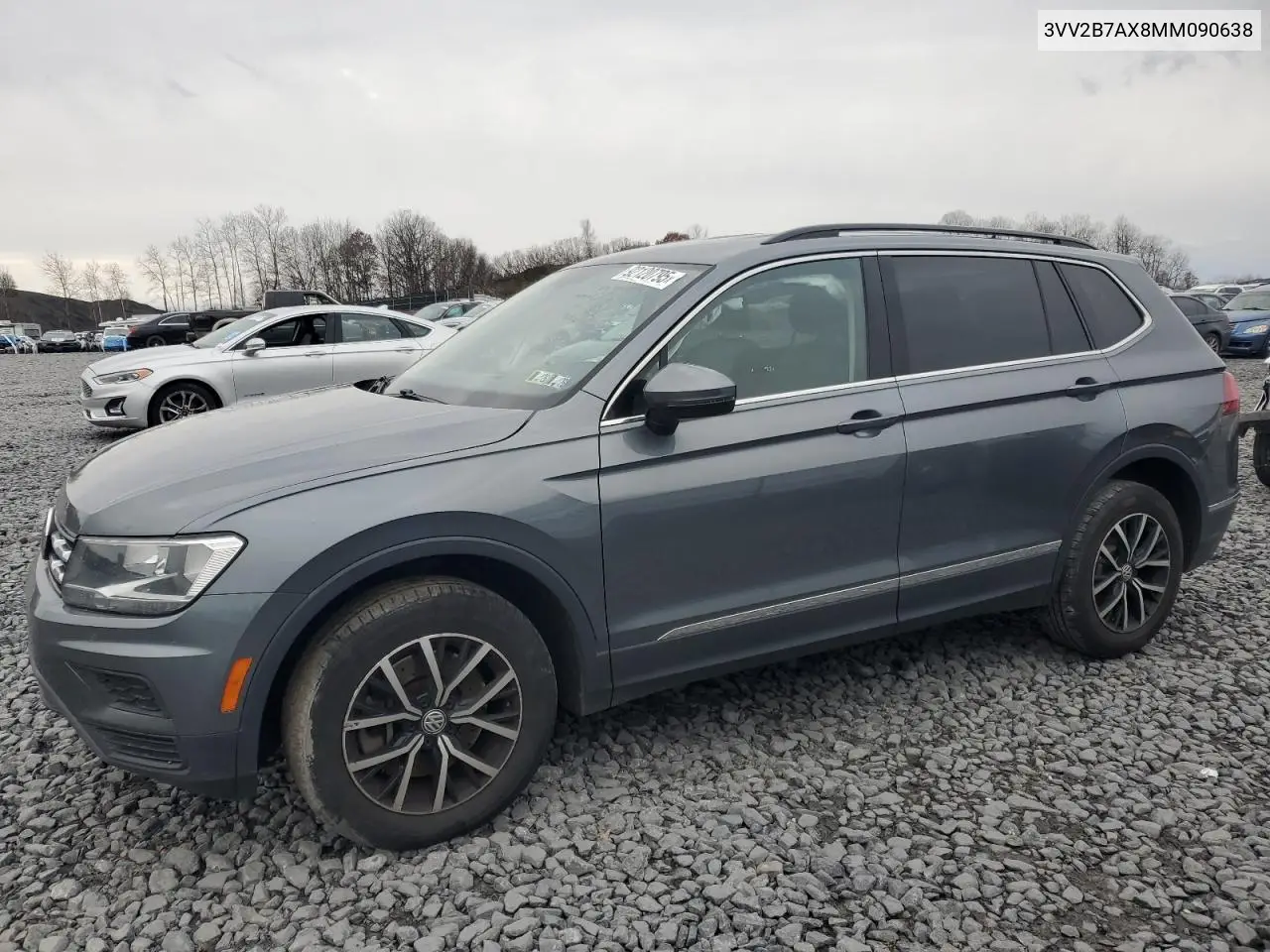 3VV2B7AX8MM090638 2021 Volkswagen Tiguan Se