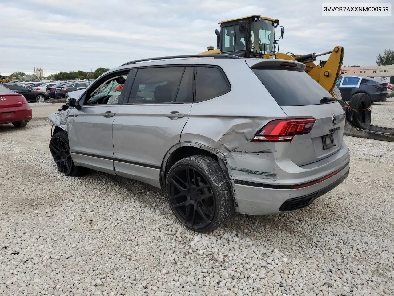 3VVCB7AXXNM000959 2022 Volkswagen Tiguan Se R-Line Black