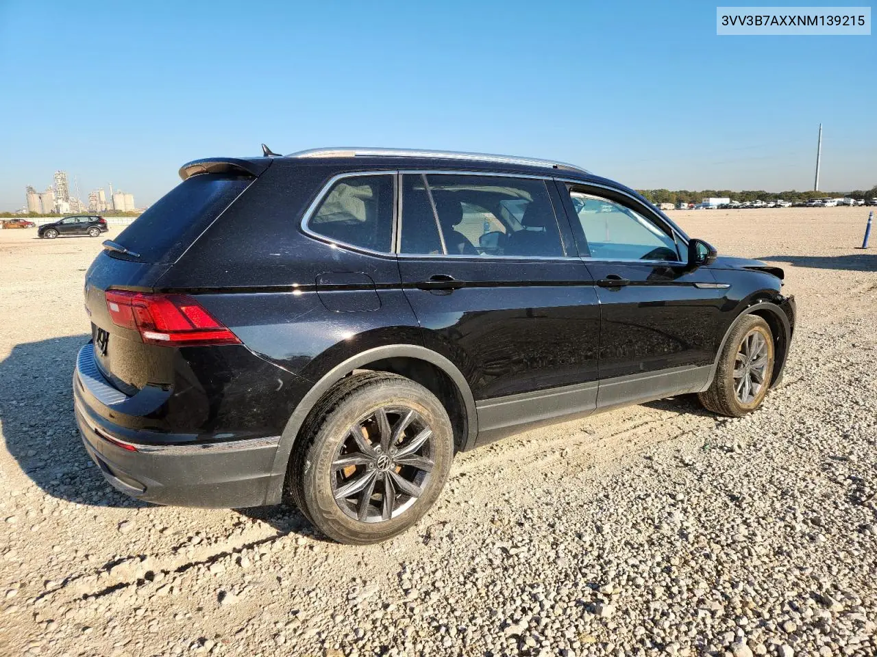 3VV3B7AXXNM139215 2022 Volkswagen Tiguan Se