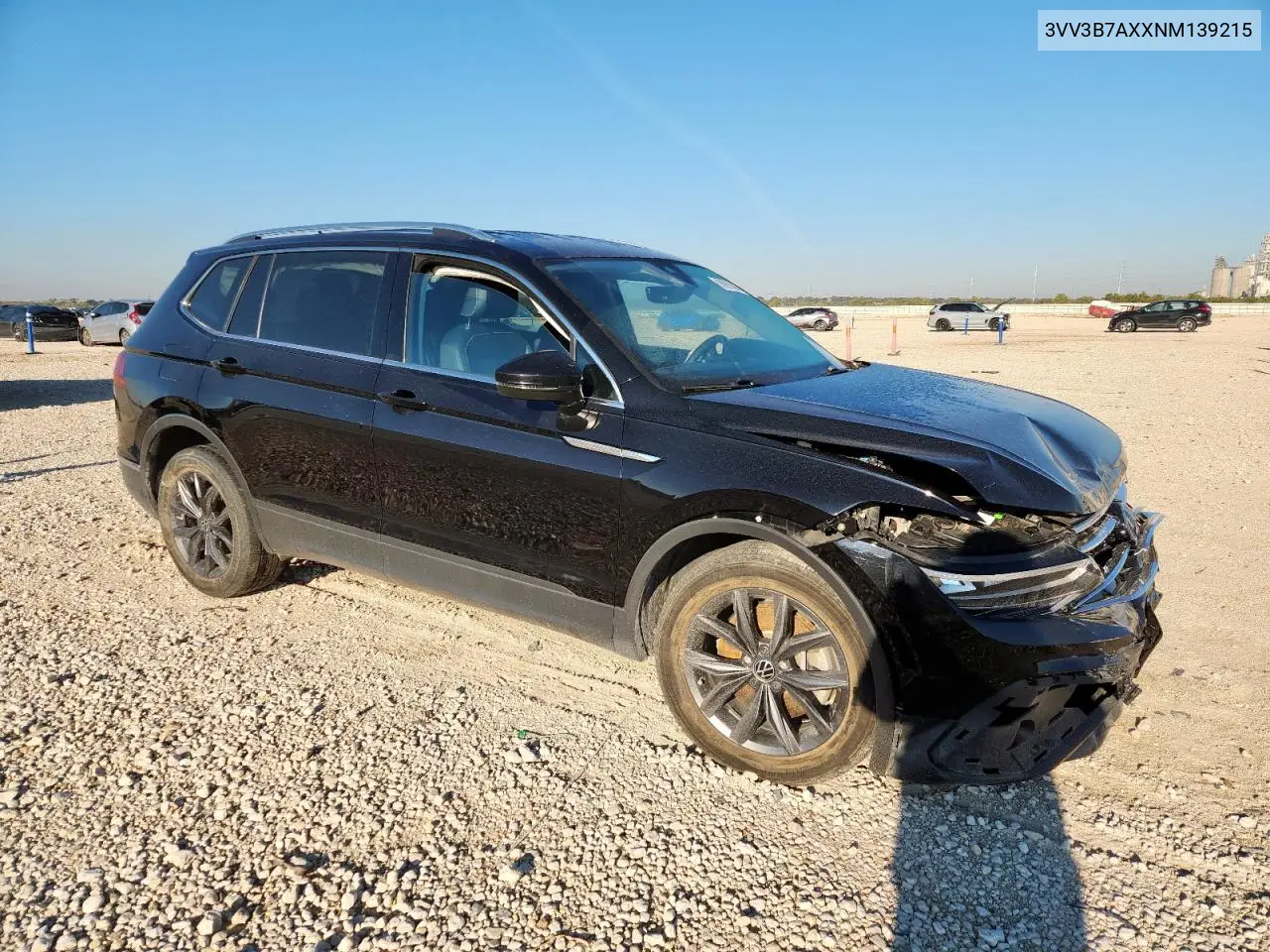 3VV3B7AXXNM139215 2022 Volkswagen Tiguan Se