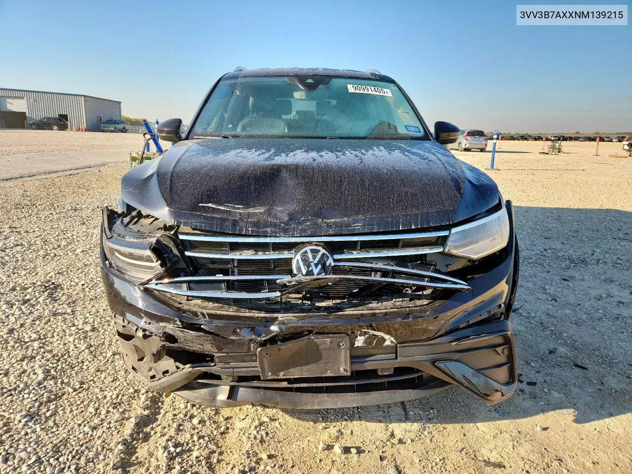 3VV3B7AXXNM139215 2022 Volkswagen Tiguan Se
