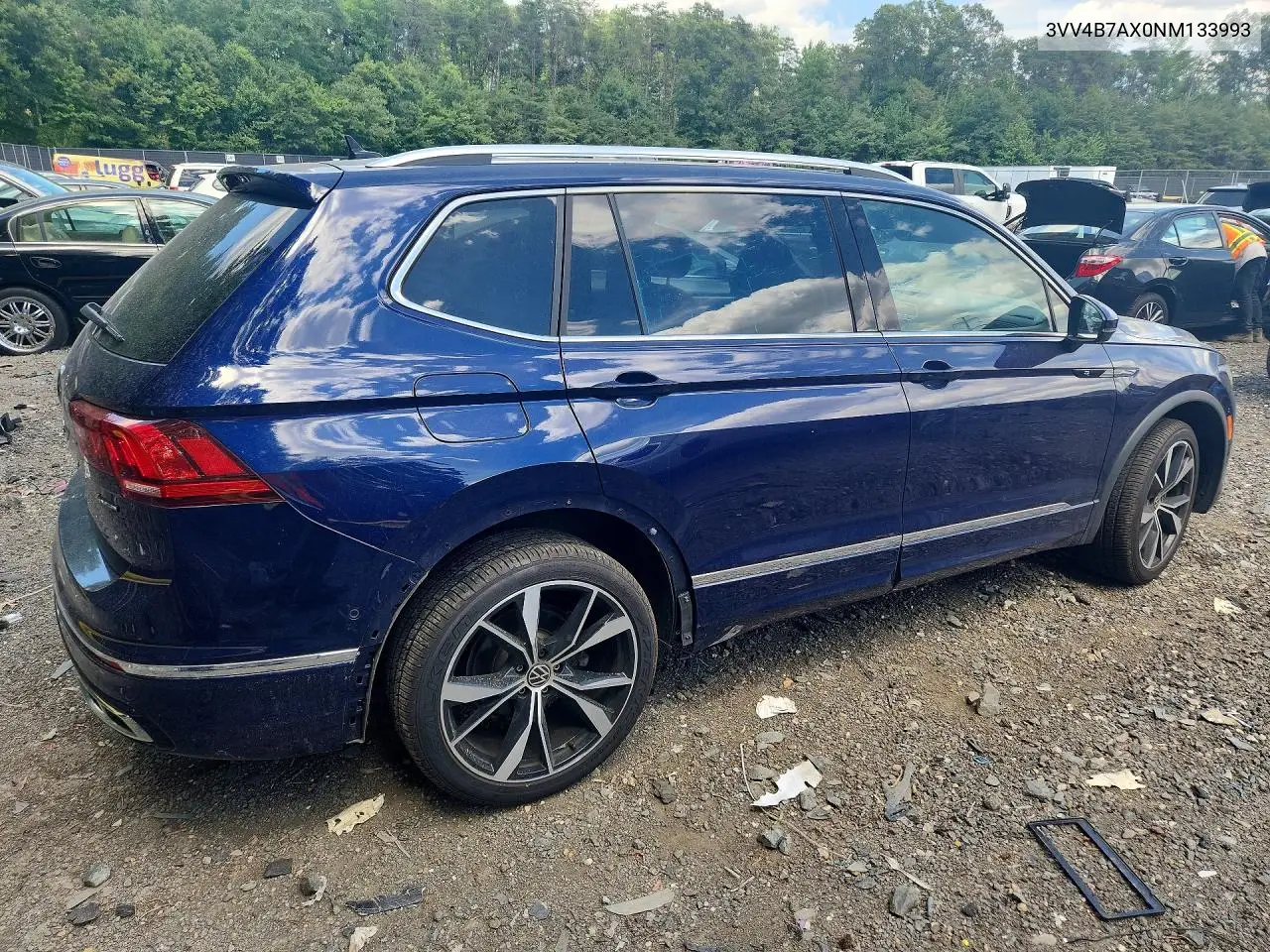 2022 Volkswagen Tiguan Sel R-Line VIN: 3VV4B7AX0NM133993 Lot: 57726746