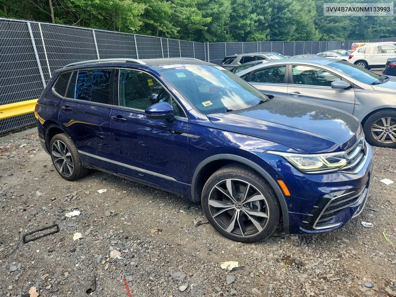 2022 Volkswagen Tiguan Sel R-Line VIN: 3VV4B7AX0NM133993 Lot: 57726746