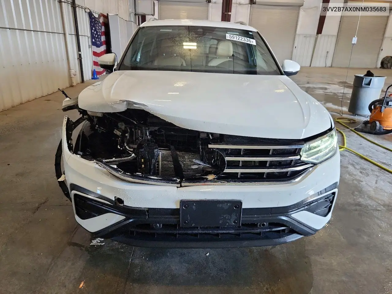 2022 Volkswagen Tiguan Se VIN: 3VV2B7AX0NM035683 Lot: 59122336