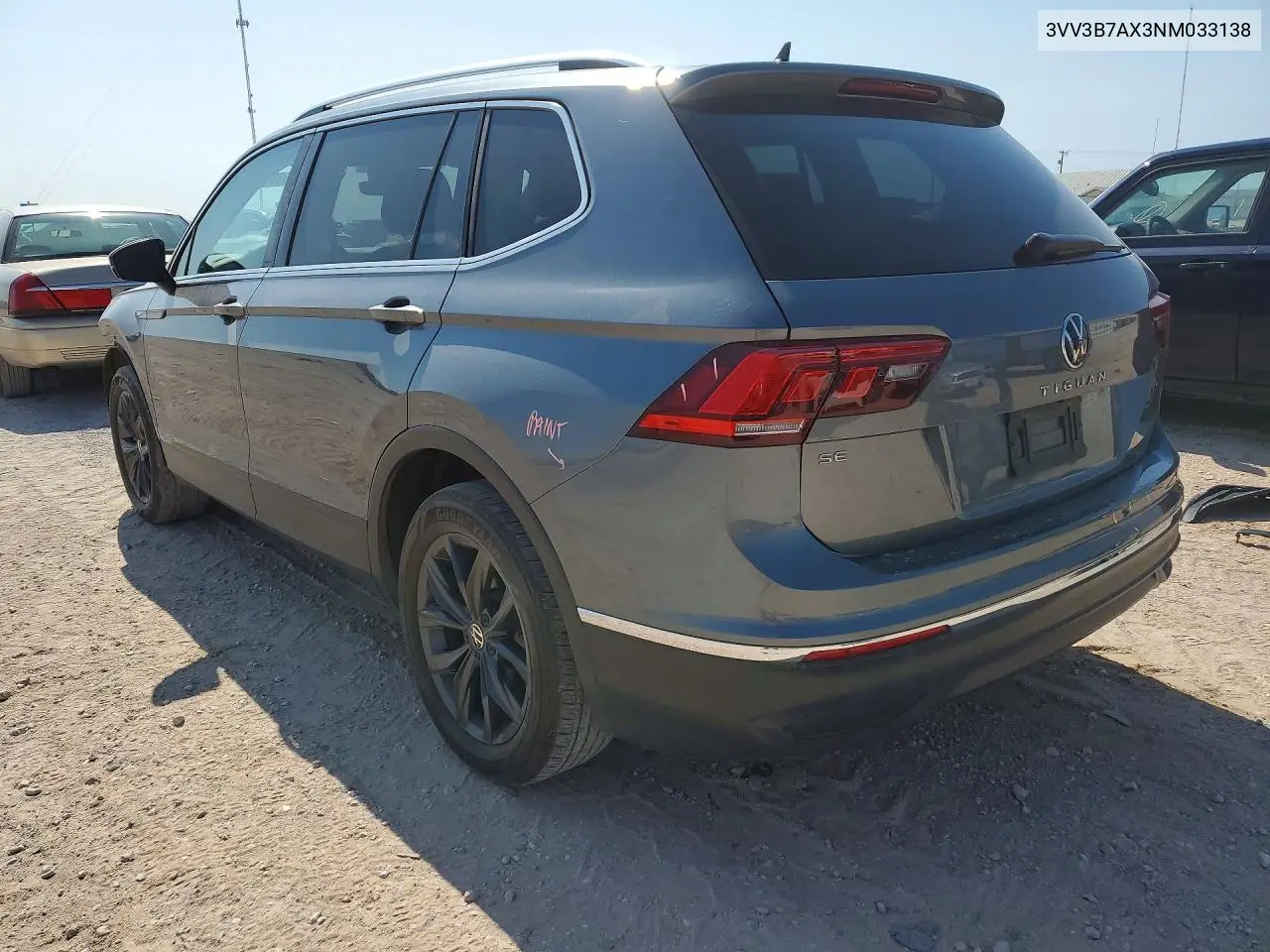 2022 Volkswagen Tiguan Se VIN: 3VV3B7AX3NM033138 Lot: 59974556