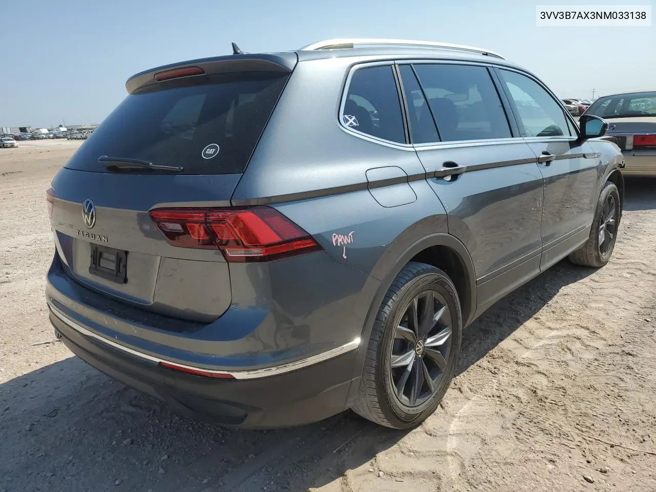 2022 Volkswagen Tiguan Se VIN: 3VV3B7AX3NM033138 Lot: 59974556