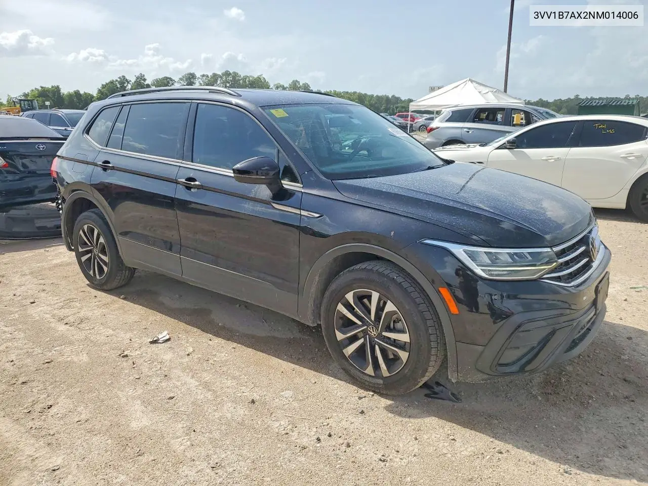 2022 Volkswagen Tiguan S VIN: 3VV1B7AX2NM014006 Lot: 60860646