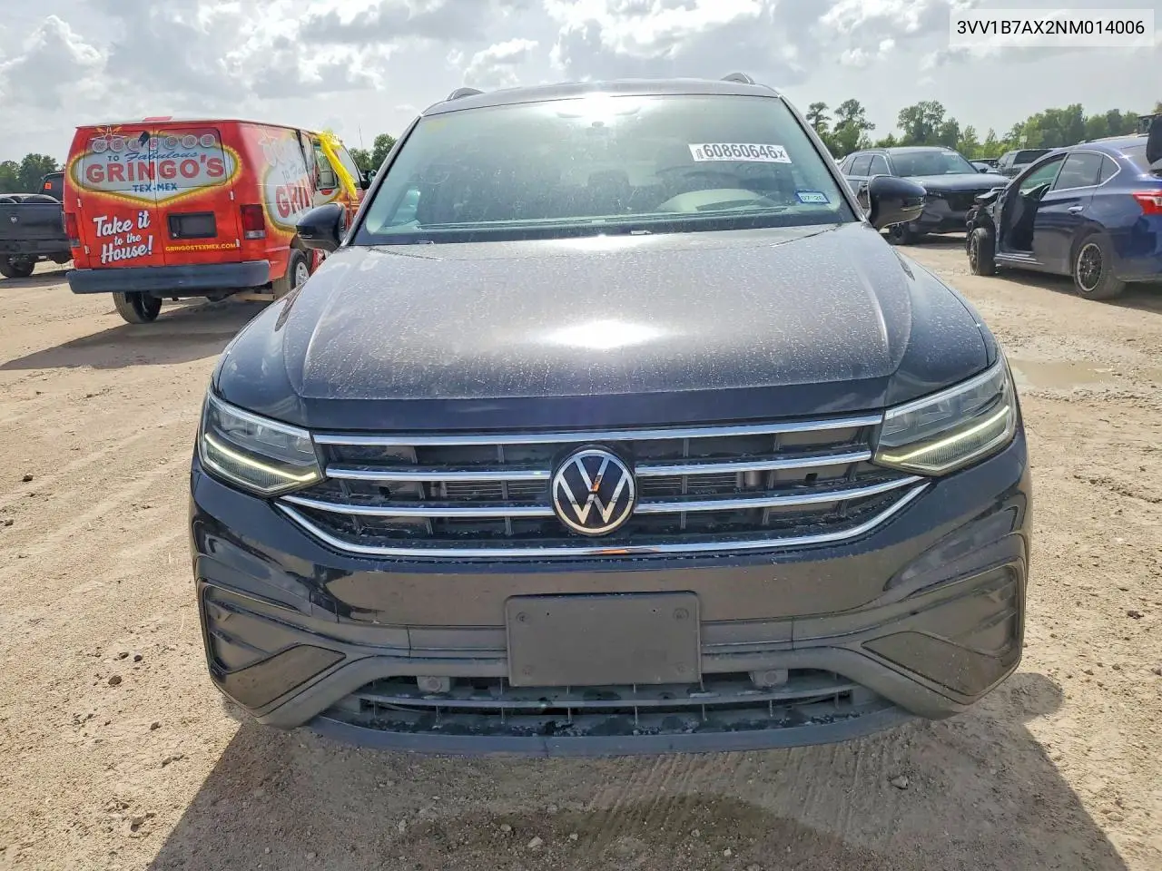 2022 Volkswagen Tiguan S VIN: 3VV1B7AX2NM014006 Lot: 60860646