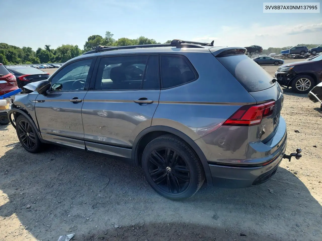 2022 Volkswagen Tiguan Se R-Line Black VIN: 3VV8B7AX0NM137995 Lot: 60885756